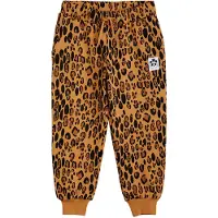 Mini Rodini Collegehousut - Leopard - Beige - - 10-11 v (140-146) - Collegehousut