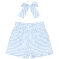 The New Nalani Shortsit White Swan Striped White Swan Striped 5-6 Y Sininen 5-6 vuotta Tytöt