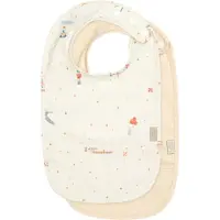 Cam Cam Copenhagen Bib W/ Pocket, 2 Pack - Cream - ONE SIZE