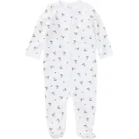 Ralph Lauren Pyjamahaalari - Core Täydennä - Valkoinen/Sini - - 50 - Pyjamahaalari