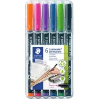 Staedtler Tussit - 6 kpl. - Lumocolor Perm - 0,6 mm - - OneSize - Tussit