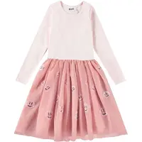 Molo Cyrus Long-Sleeved Dress Charlotte Pink 146/152 cm Vaaleanpunainen 146/152 cm Tytöt