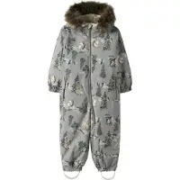 Name it Toppahaalari - NmnSnow10 - Ultimate Grey/Metsä - - 1 v (80) - Toppahaalarit