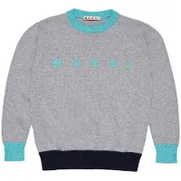 MARNI Pusero - Neulottu - Harmaa melange/Turkoosi - - 6 v (116) - Puserot
