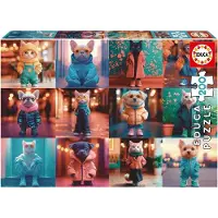 Educa 200 Fashion Animals - Multi/patterned - ONE SIZE