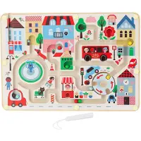 Vilac Magnetic Maze - My Little Town By Ingela P Arrhenius - Multi/patterned - ONE SIZE