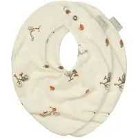 Cam Cam Copenhagen Bandana Bib, Jersey, 2-Pack - Gots - Classic Stripes Rose - Cream - ONE SIZE