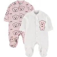 Emporio Armani Pyjamahaalari - 2 kpl - Vaaleanpunainen/Valkoinen - - 1 v (80) - Pyjamahaalari