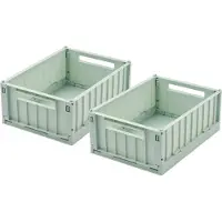 Liewood Taiteltavat laatikot - 25x18x9,5 - Small - 2 kpl - Light - - OneSize - Taiteltavat laatikot