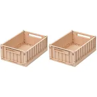 Liewood Weston Storage Box S 2-Pack - Pink - ONE SIZE