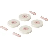 Modu Vaahtomuovipyörä - 4-kpl. - Hiekka Grey/Soft Rose - - OneSize - Motoriikkalelut