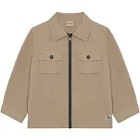 Minymo Shirt Ls Ribstop - Beige - 128