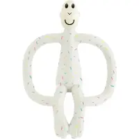 Adlibris Teething Toy and Gel Applicator purulelu mukana harja 2in1 Confetti Cream 1 kpl