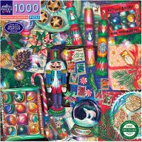 Eeboo Palapeli - 1000 Tiilet - Joulukoristeita - - OneSize - Palapelit