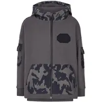 Emporio Armani Neuletakki - Hiilenharmaa M. Camouflage - - 6 v (116) - Neuletakit