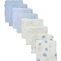 Pippi Peppi Musliiniviltti 8-pack, Celestial Blue