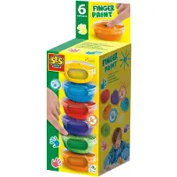 SES Creative Fingerpaint 6X45Ml - Multi/patterned - ONE SIZE