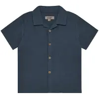 Huttelihut Shirt Ss Muslin - Blue - 116