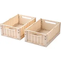 Liewood Weston Storage Box M 2-Pack - Cream - ONE SIZE