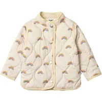 Molo Harrie Tikattu Takki Small Rainbows Small Rainbows 104 cm Kermanvärinen 104 cm Tytöt