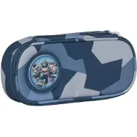 Beckmann Oval Pencil Case, Tiger Race - Blue - 0.9 L
