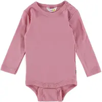 Joha Villasta Valmistettu Pitkähihainen Body Pink Pink-80 cm Vaaleanpunainen 80 cm Tytöt