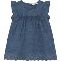 Minymo Dress Ss Chambray - Blue - 92