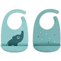 Done by Deer Elphee-ruokalappu 2-pack Sininen