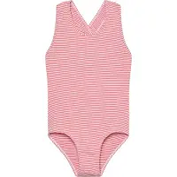 Color Kids Swimsuit, Seersucker - Red - 122