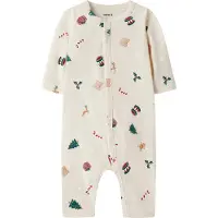 Name it Nbnvismas Ls Nightsuit - Cream - 56