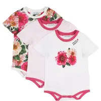 Dolce&Gabbana Lahjapaketti - Bodyt l/h - 3 kpl. - Valkoinen/Va - - 12-18 kuukautta - Bodyt L/H