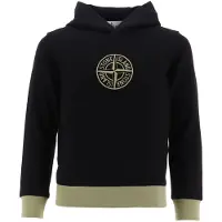 Stone Island Huppari - Musta M. Tomuinen Armeijanvihreä - - 8 v (128) - Hupparit