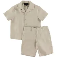 Emporio Armani Setti - Kauluspaita/Shortsit - Beige - - 10 v (140) - Shortsisetit