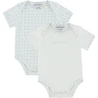 Emporio Armani Bodyt l/h - 2 kpl - Valkoinen/Vaaleansininen M. L - - 9 kuukautta - Bodyt L/H