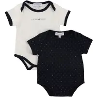 Emporio Armani Bodyt l/h - 2 kpl - Aquile Blu - - 12 kuukautta - Bodyt L/H
