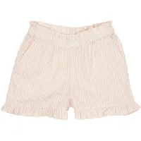 Copenhagen Colors Seersucker Shortsit Dusty Rose Cream Stripe Dusty Rose Cream Stripe 98 cm Vaaleanpunainen 98 cm Tytöt
