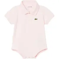 Lacoste Body l/h - Pique - Flamingo M. Logo - - 12 kuukautta - Bodyt L/H