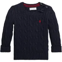 Ralph Lauren Long-sleeved Cable Crew Neck Tops Sweater Navy 6 months Laivastonsininen 6 kuukautta Pojat