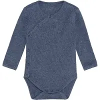 Fixoni Wrap Body Ls Melange Rib - Navy - 62