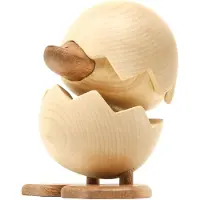 FableWood - Puufiguuri Ruma ankanpoikanen 8 cm Kumipuu/Sapele