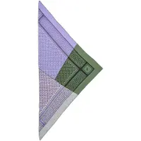 Lala Berlin Huivi - 162x85 - kolmio Trinity Patchwork - matala - - OneSize - Huivit