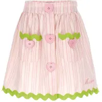 Moschino Hame - Vaaleanpunainen raidallinen/Neonvihreä - - 5 v (110) - Hameet
