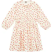 Bonton Mekko - Vakosametti - Frida - Kerma M. Punainen Pisteet - - 6 v (116) - Mekot