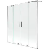 Mexen Kylpyseinä Velar Duo II, harmaa, 160x150 cm