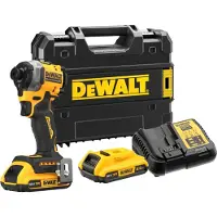 DeWalt DCF850D2T-QW, Iskuruuvain, Pistoolikahva, musta, Keltainen, 3250 RPM, 1000 RPM, 205 Nm
