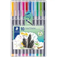 Staedtler Triplus Fineliner 10 kpl kuitukärkikynä