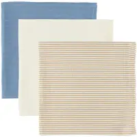 Cam Cam Copenhagen Muslin Cloth, 3-Pack - Gots Mix - Classic Stripes Rose - Beige - ONE SIZE
