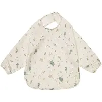 Cam Cam Copenhagen Sleeved Bib - Blueberries - Cream - ONE SIZE