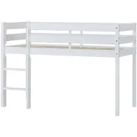 Hoppekids ECO Comfort Puolikorkea Parvisänky 70x160, Valkoinen