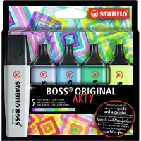 Stabilo Korostuskynät - BOSS - 5 kpl. - Pastelli/Neon - - OneSize - Tussit